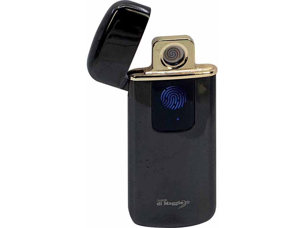 USB zapalovač Lucca di Maggio, černý