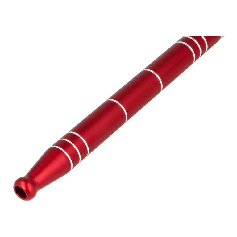 Kovový náústek pro vodní dýmky DUD červený, 30cm