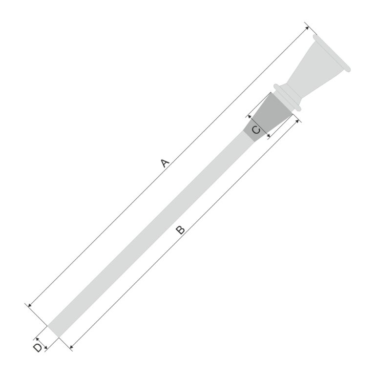 Chillum Diffuser Grace Glass, 12,5cm, 29,2mm/18,8mm 