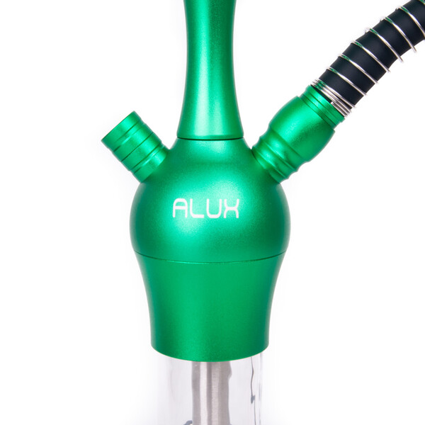 Vodní dýmka Aladin Alux Admiral Green 50 cm Clear