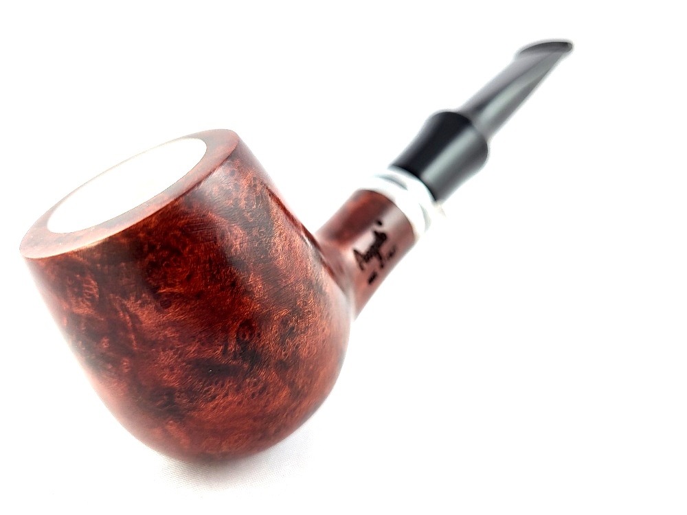 Dýmka Angelo Meerschaum Straight s pouzdrem, filtr 9mm
