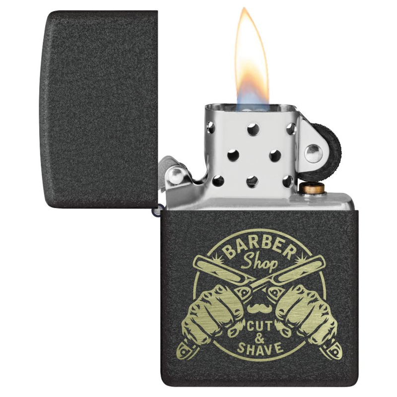 Zapalovač Zippo Barber Shop Design, matný