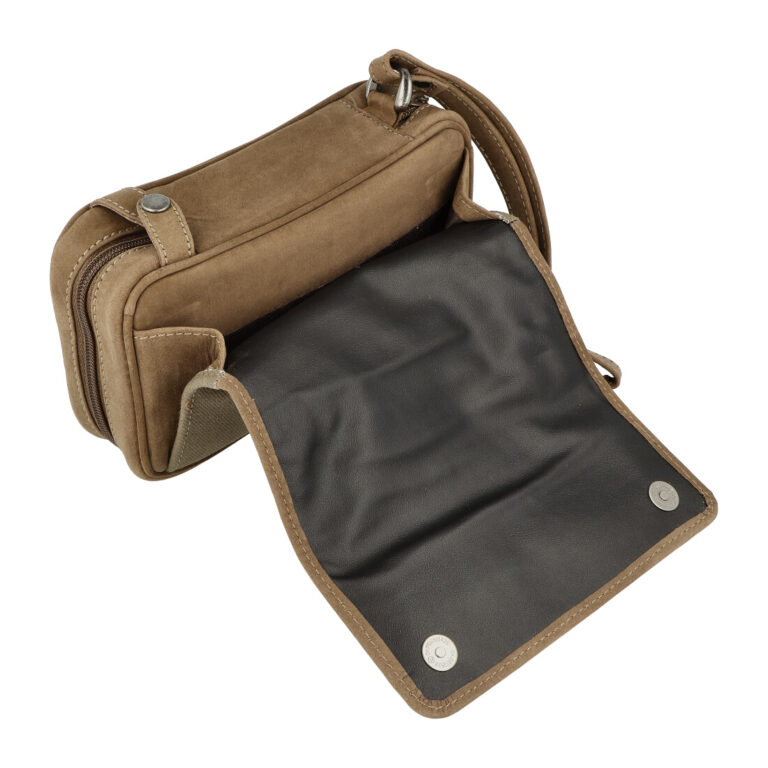 Pouzdro na 3 dýmky Leather, hnědé