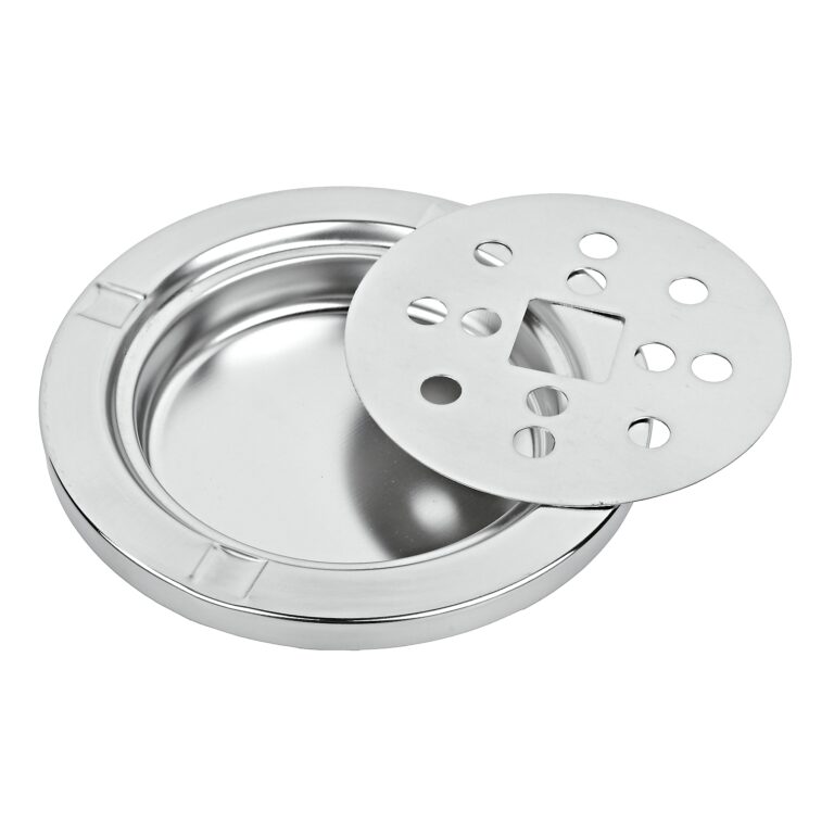 Venkovní popelník - odpadkový koš kulatý, nerez, 54,5cm