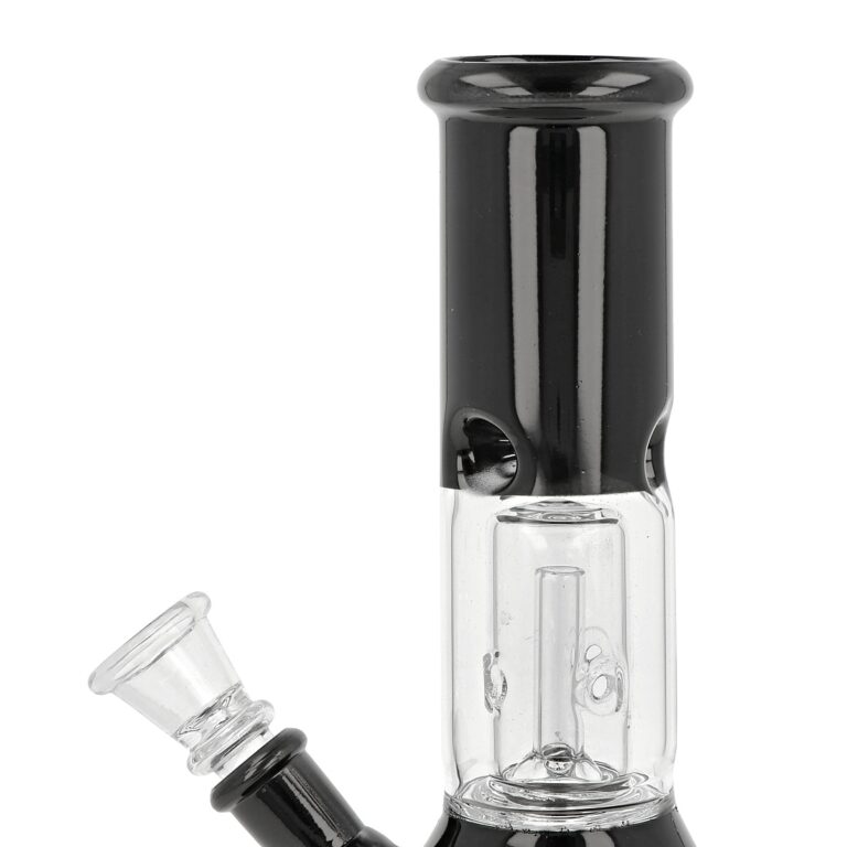 Skleněný bong s perkolací Super Heroes Black Ice, 22cm