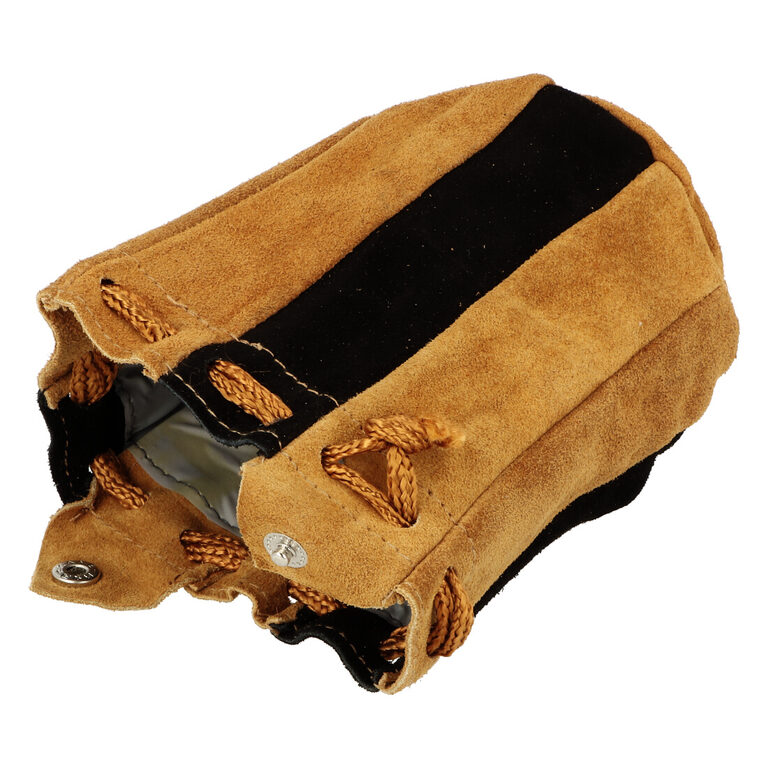 Pytlík na tabák, kůže černo-béžová