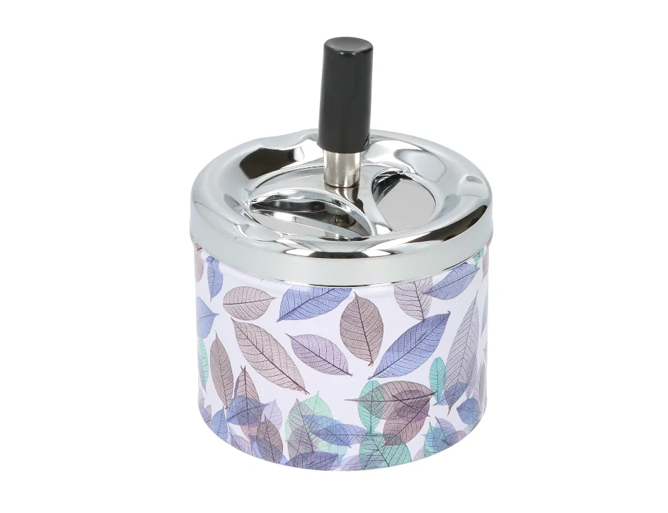 Cigaretový popelník kovový otočný Angelo Lila, 9cm