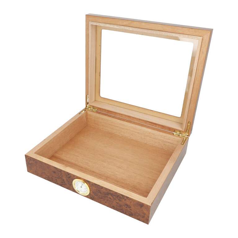 Humidor na doutníky Set 15D hnědý, 26x22x7cm
