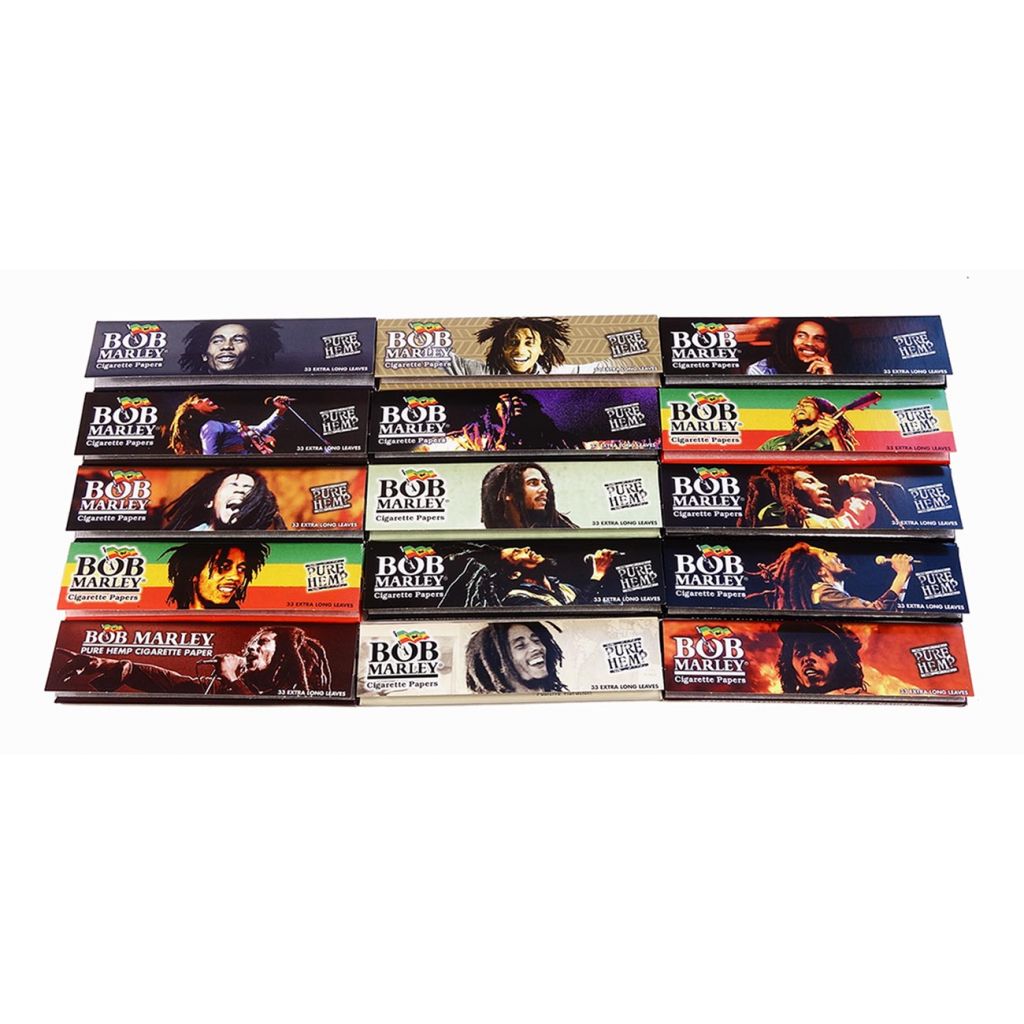 Konopné cigaretové papírky Bob Marley. Extra long 1ks