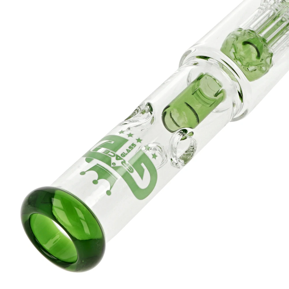 Skleněný bong s perkolací OG Series Green Shot 35cm