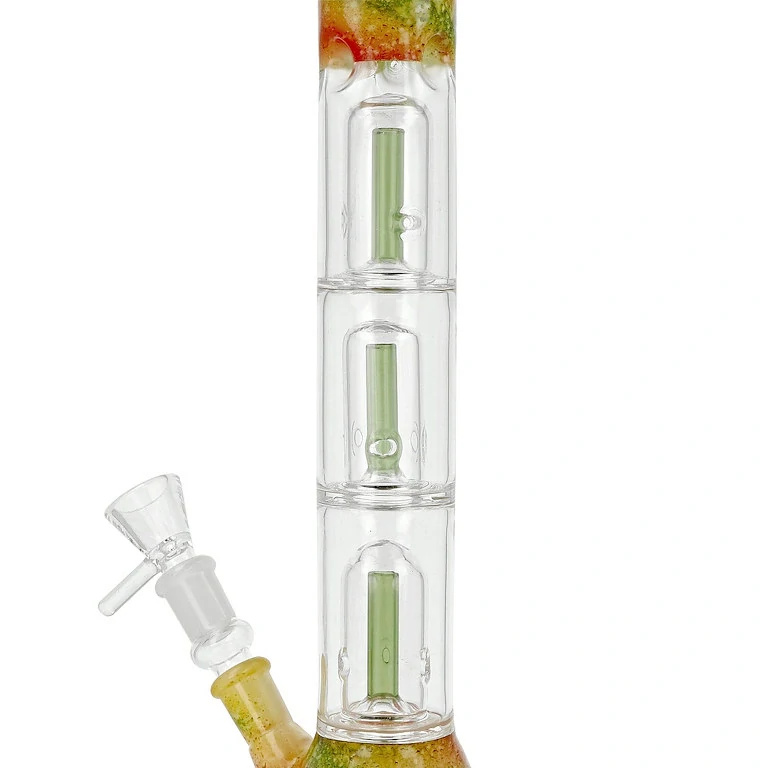 Skleněný bong s perkolací Super Heroes Beaker Rainbow, 36cm 