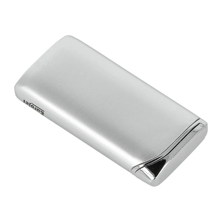 Zapalovač Eurojet Turbo Thin stříbrný