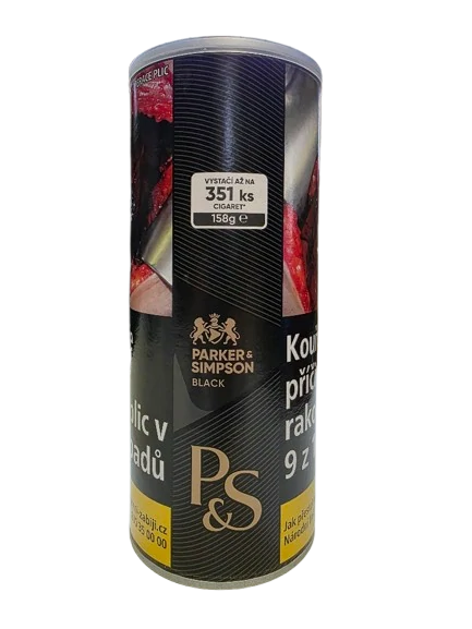 Cigaretový tabák P&S Black 158g (tuba)