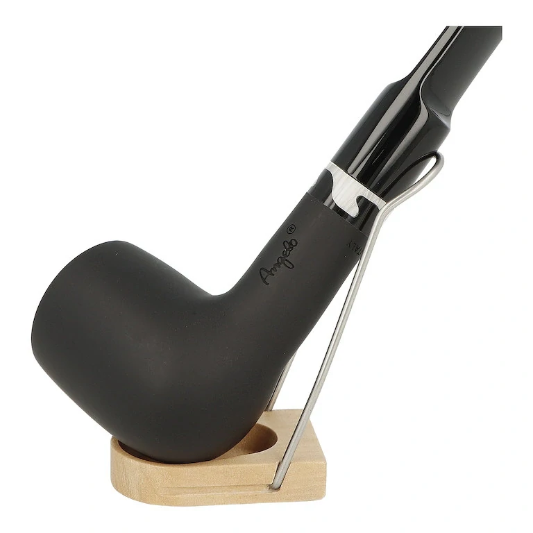 Dýmka Angelo Meerschaum, black matt, ring, filtr 9mm
