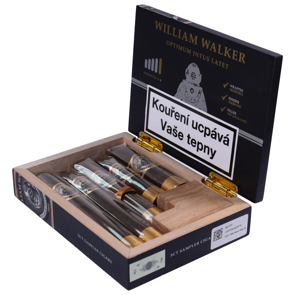 Doutníky William Walker Sampler Maduro, 5ks