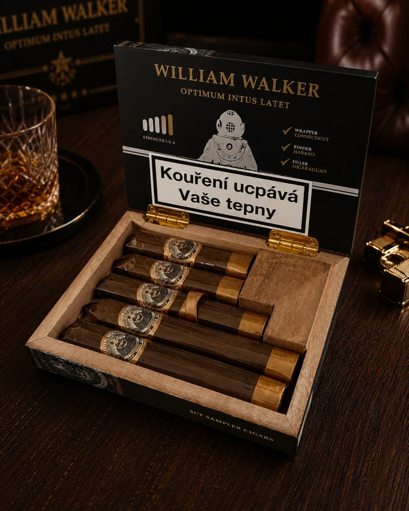 Doutníky William Walker Sampler Maduro, 5ks