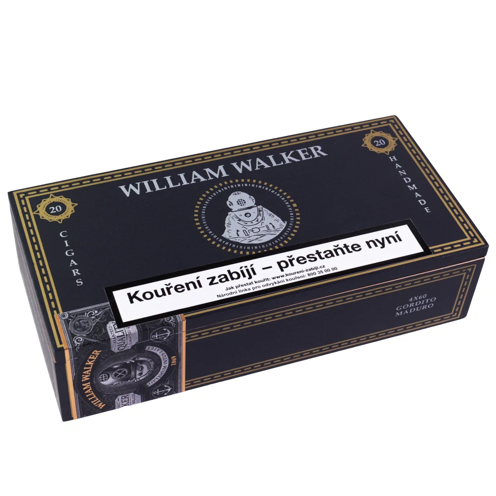 Doutníky William Walker Maduro Gordito, 1ks