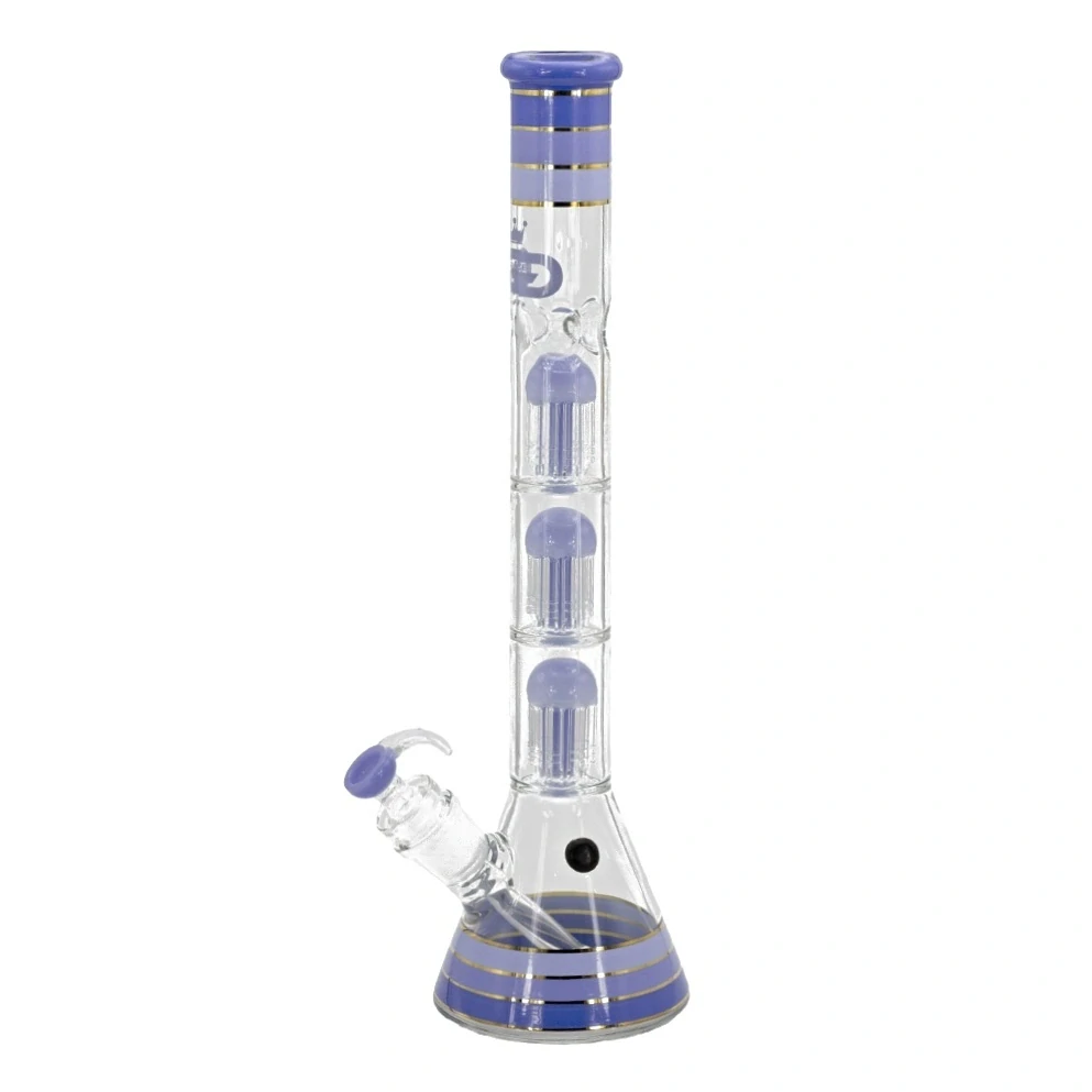 Grace Glass Skleněný bong s perkolací Golden LE Blue 48cm