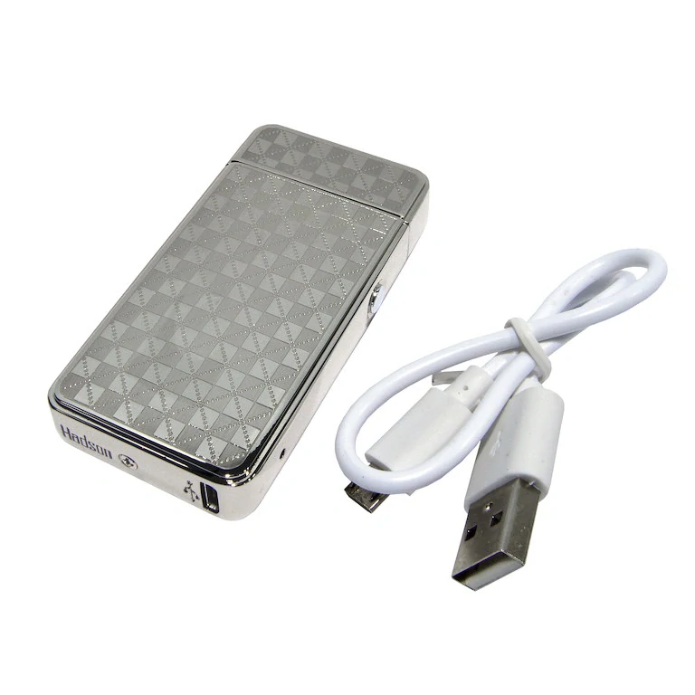 USB zapalovač Hadson Anemoi Arc, el. oblouk, chrom
