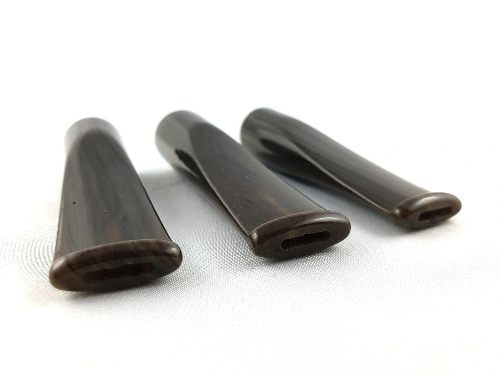 Akrylový náustek šedo/černý