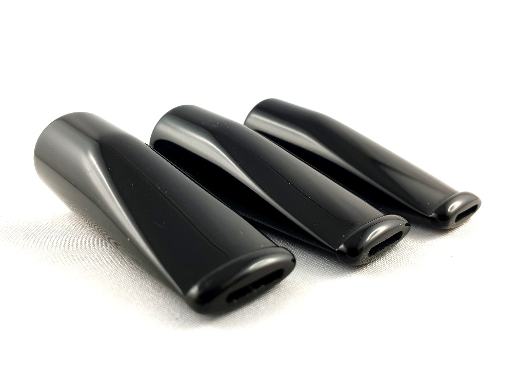 Akrylový náustek černý/široký, kuželový