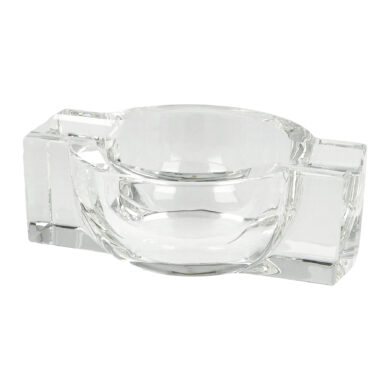 Doutníkový popelník křišťál 2D, kulatý