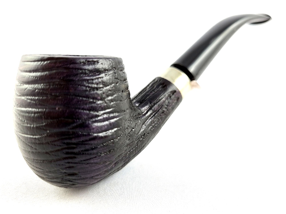 Buková pracovní dýmka rustik zahnutá, bez filtru