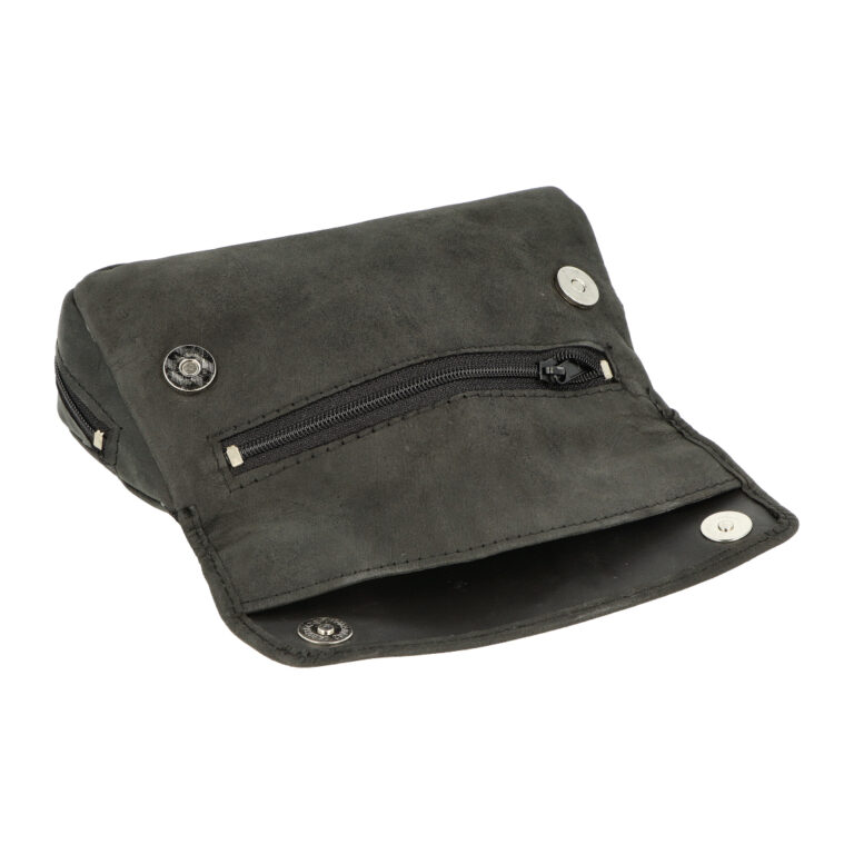 Pouzdro na 2 dýmky Angelo Goat Leather, tmavě šedé