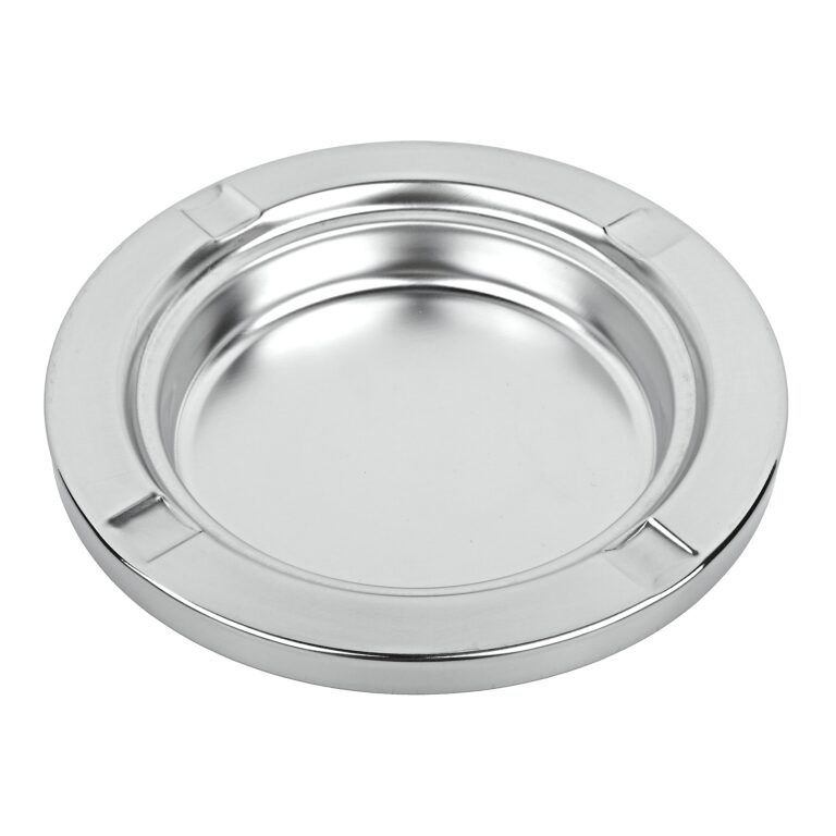 Venkovní popelník - odpadkový koš kulatý, nerez, 54,5cm