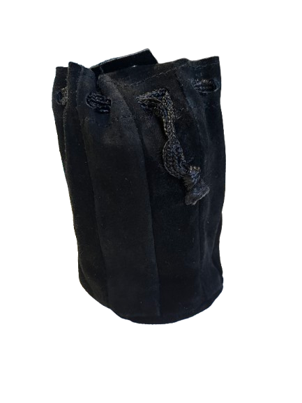 Pytlík na tabák, kůže černo-béžová