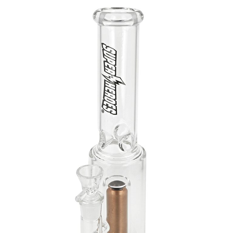 Skleněný bong Super Heroes Transparent Ice, 33cm