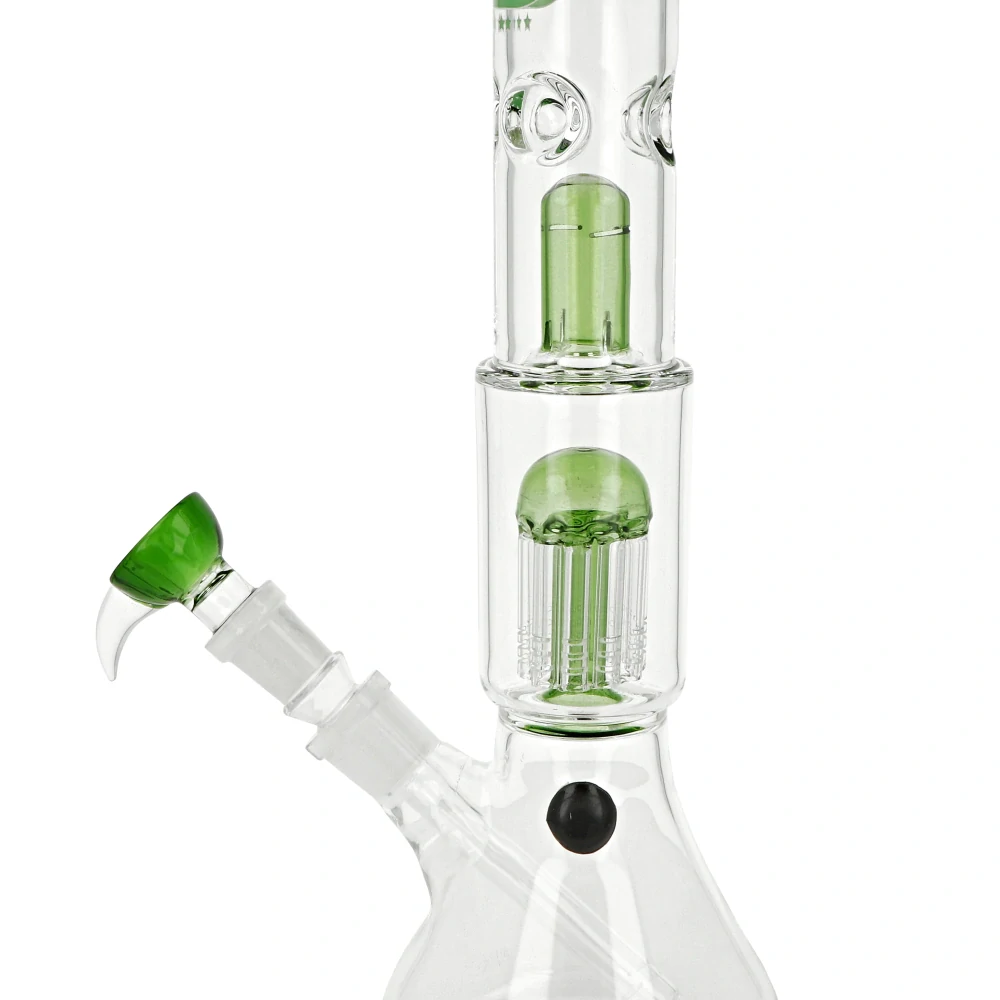 Skleněný bong s perkolací OG Series Green Shot 35cm