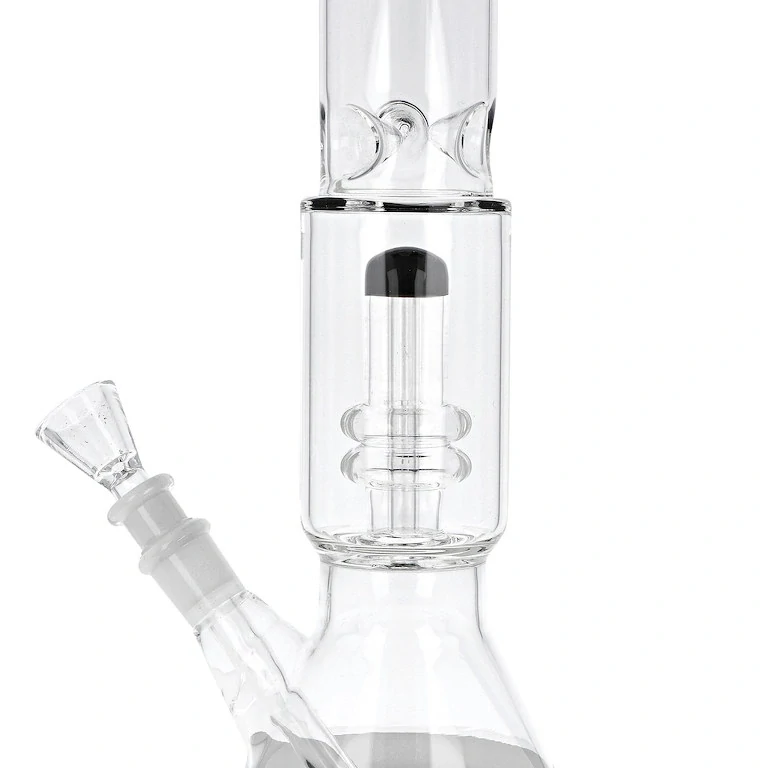 Skleněný bong s perkolací Premium B&W, 40cm