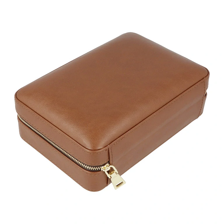 Humidor na doutníky Passatore cestovní hnědý 4D, 21x14x8cm