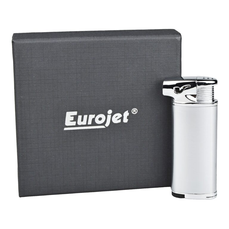 Dýmkový zapalovač Eurojet Burg, stříbrný