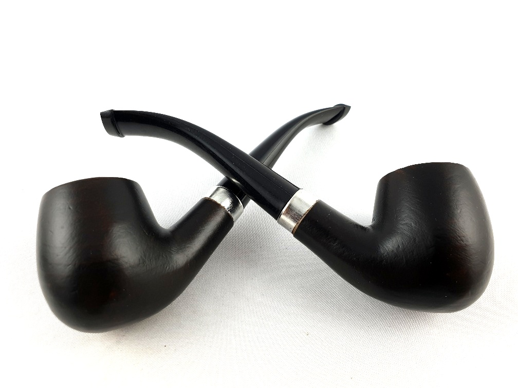 Buková pracovní dýmka zahnutá, bez filtru