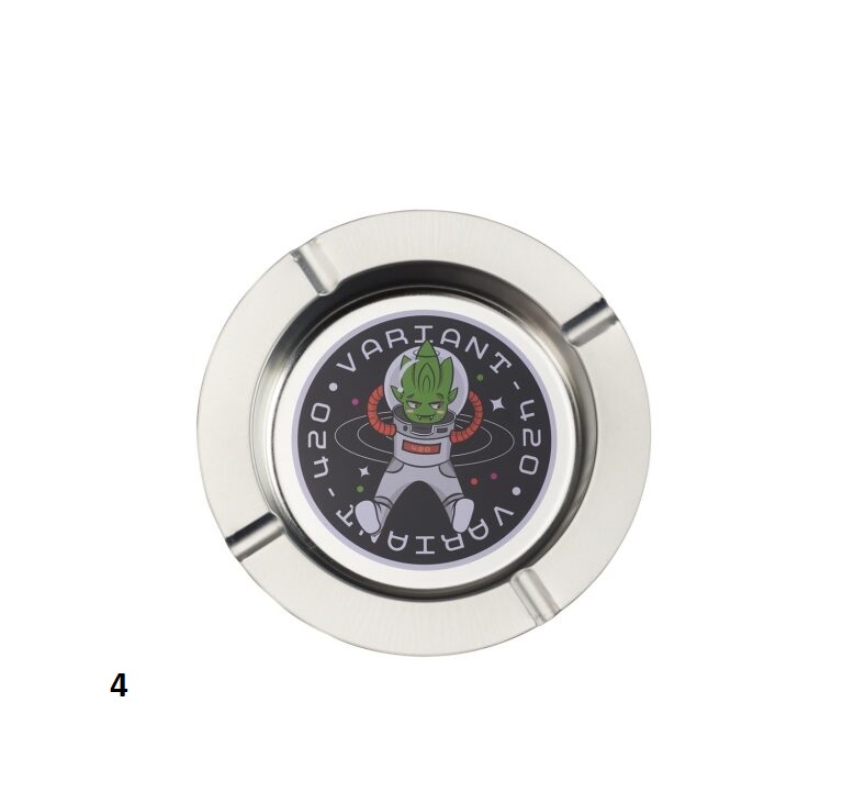 Cigaretový popelník kovový Champ High Alien, 14cm