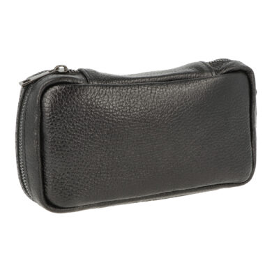 Pouzdro na 2 dýmky etue Angelo černé, kožené