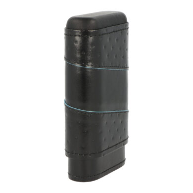 Pouzdro na 3 doutníky Spin, kožené, černé, 145mm