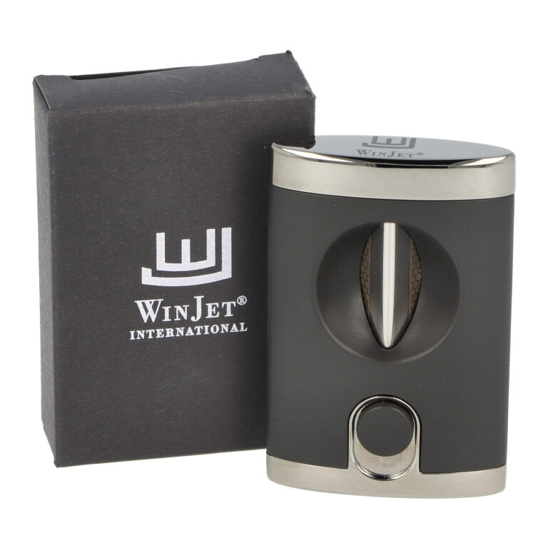 Doutníkový ořezávač Winjet černý, V-cut, 21mm