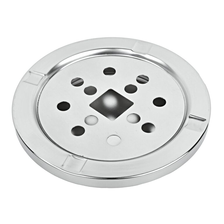 Venkovní popelník - odpadkový koš kulatý, nerez, 54,5cm