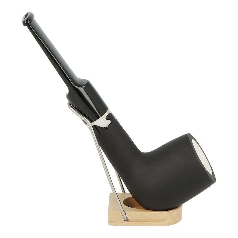 Dýmka Angelo Meerschaum, black matt, ring, filtr 9mm
