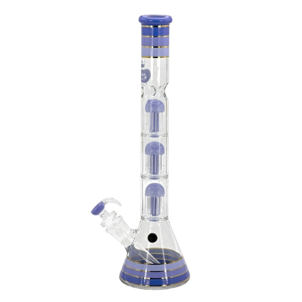 Grace Glass Skleněný bong s perkolací Golden LE Blue 48cm