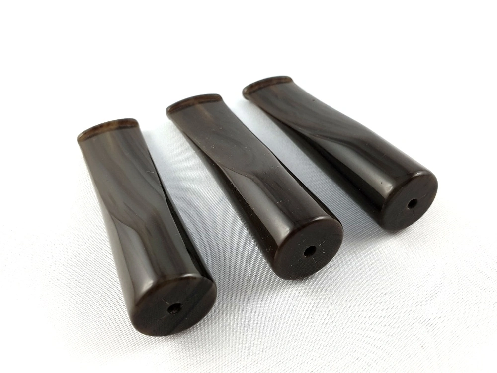 Akrylový náustek šedo/černý