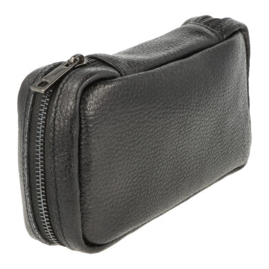 Pouzdro na 2 dýmky etue Angelo černé, kožené