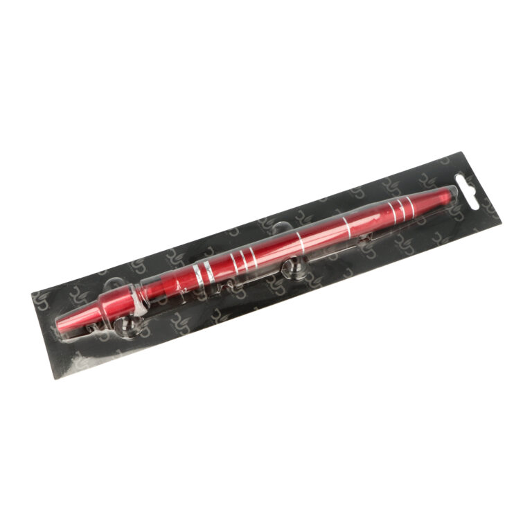 Kovový náústek pro vodní dýmky DUD červený, 30cm
