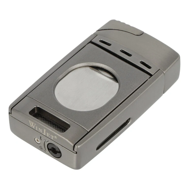 Doutníkový zapalovač Winjet Premium 2xjet, grey