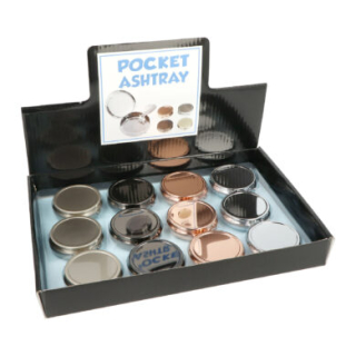Cigaretový popelník kapesní Angelo, metalický 