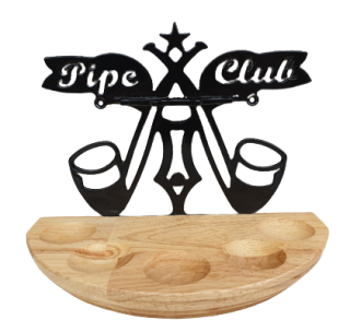 Stojánek na dýmky půlkulatý, 5ks, PC-SPC, natural