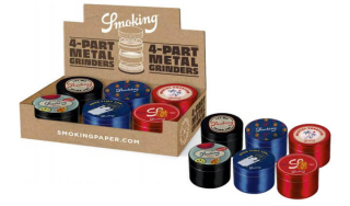 Drtič tabáku kovový Smoking 4PART Grinder, 4.díl., 50mm